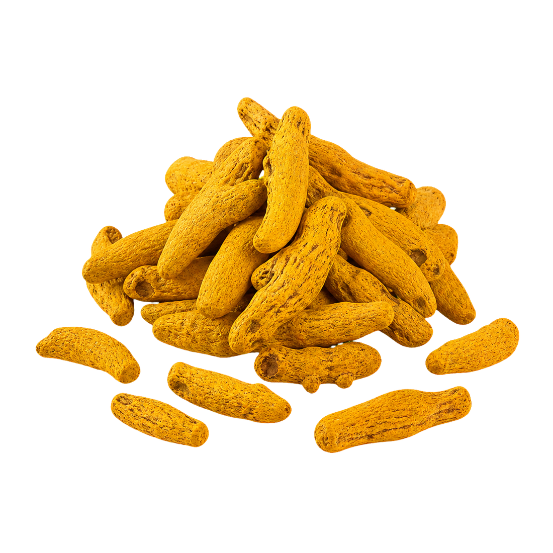 Isolated Turmeric Fingers ingredient selection