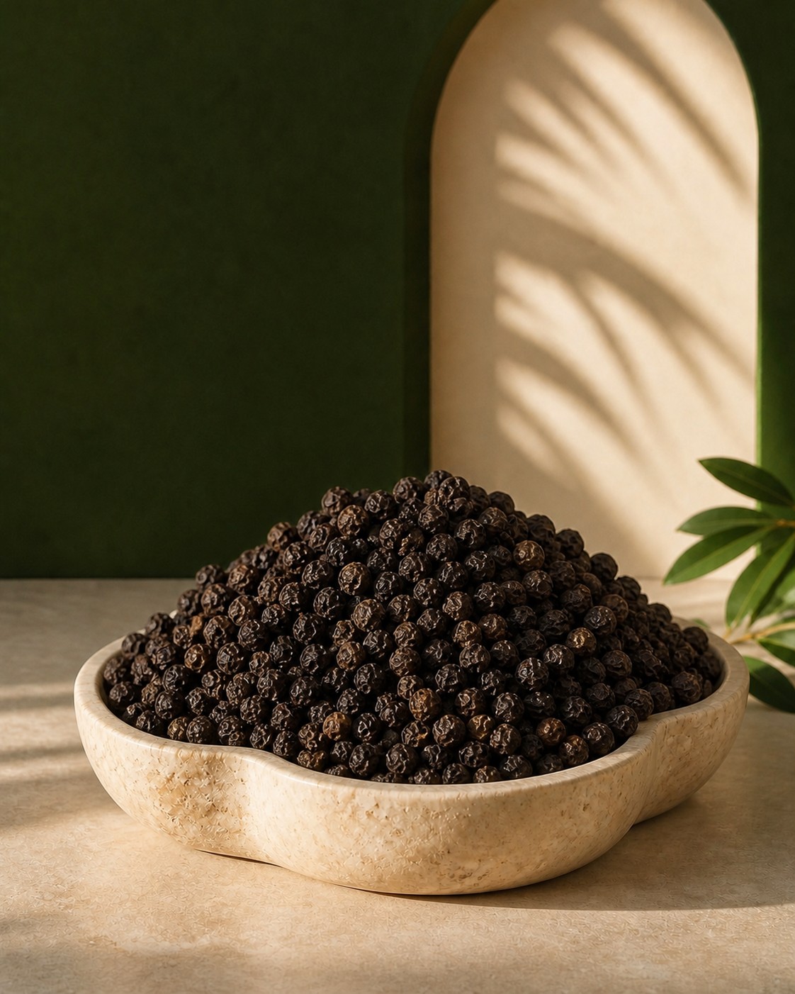 Premium black peppercorns selected by Lucerna Golden